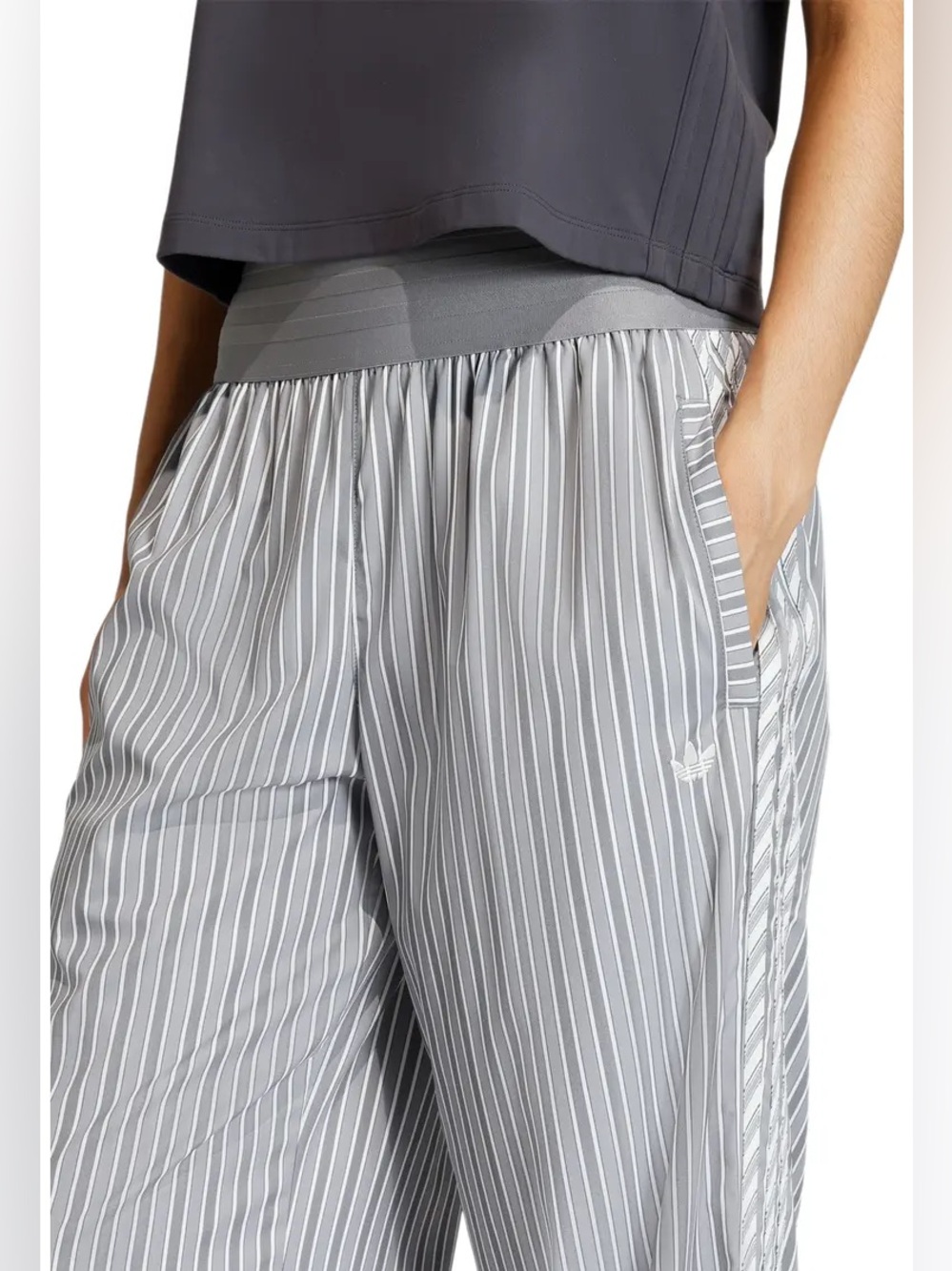 Adidas Originals Striped Wide Leg Pants